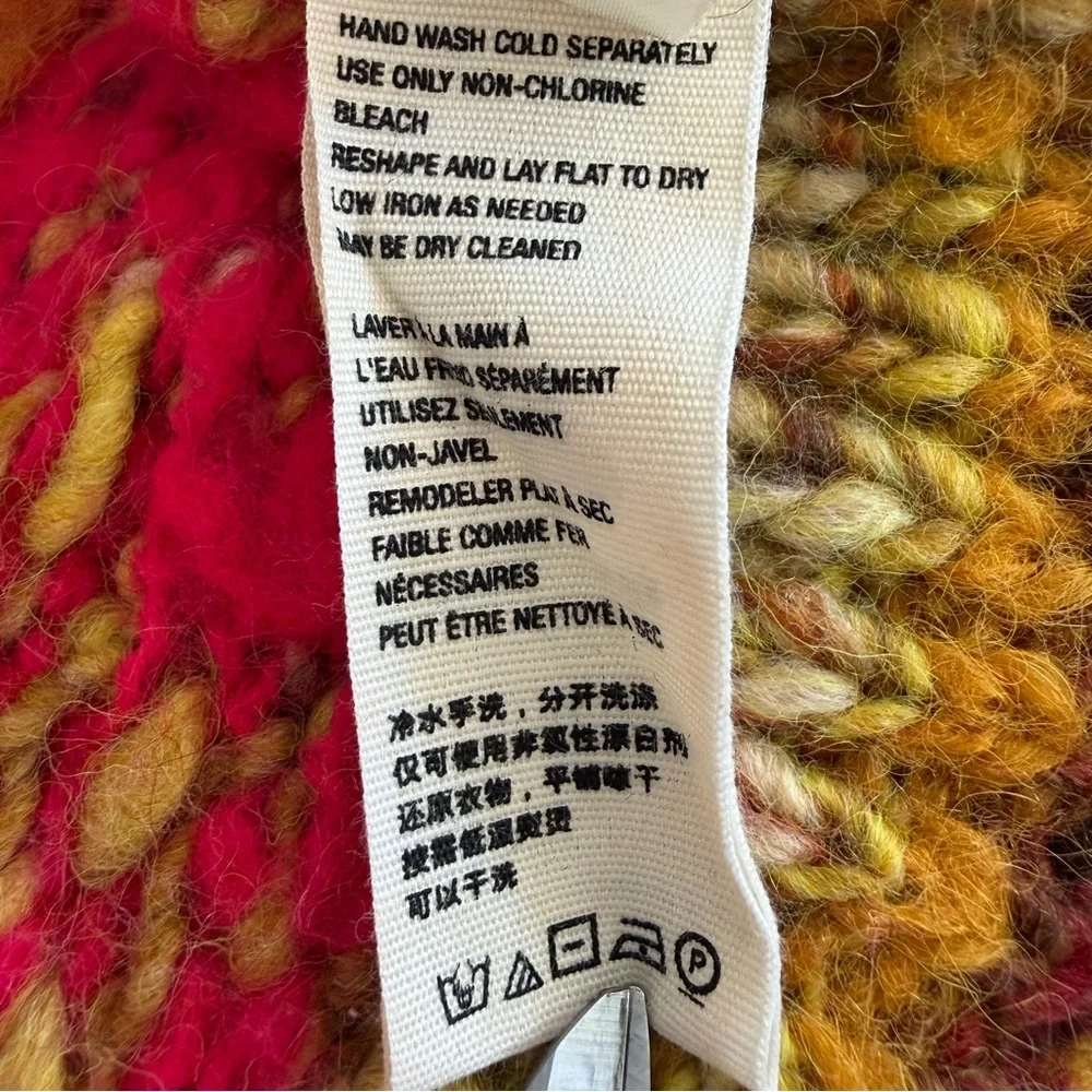 Free People Isle of Sky Multicolor Oversized Sweater Coat Women’s Size XS/S - Picture 11 of 15